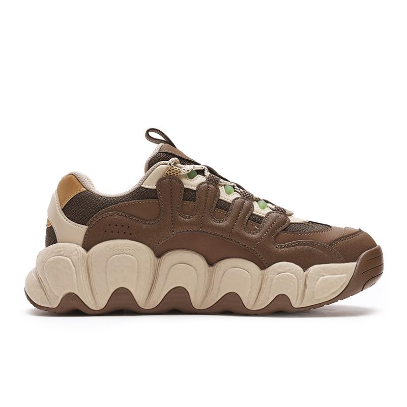 FILA Croissant Comfortable Versatile Non-Slip Wear-Resistant Sweat-Absorbing Low-Top Running Shoes Men sneaker Coffee Dark-Brown F12M441102FCC