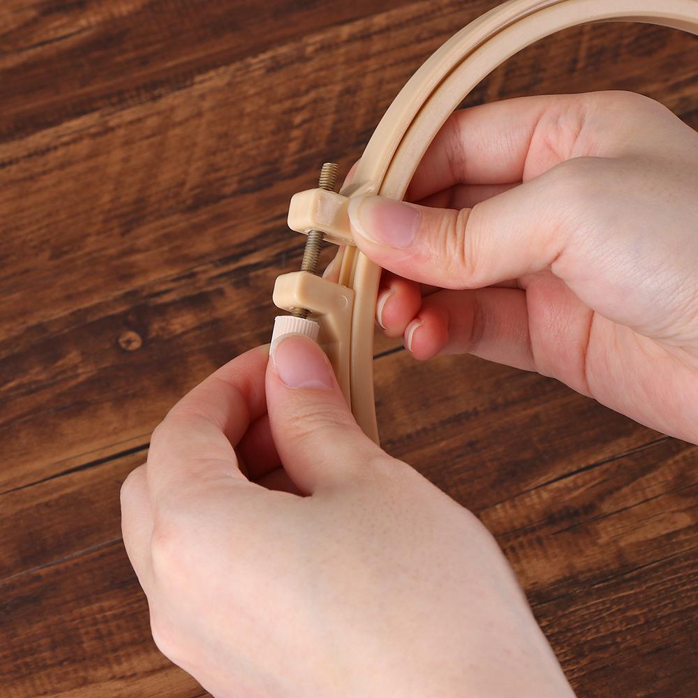 7-32cm DIY Frame Embroidery Hoop Ring Needlecraft Cross Stitch Machine Round Loop Beginners Hand Household Sewing Tools