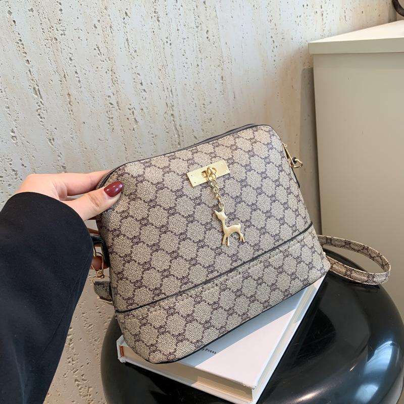 

Большая вместительная сумка через плечо на одно плечо, новая модная женская сумка в стиле ретро, простая квадратная сумка с ромбовидным узором в клетку