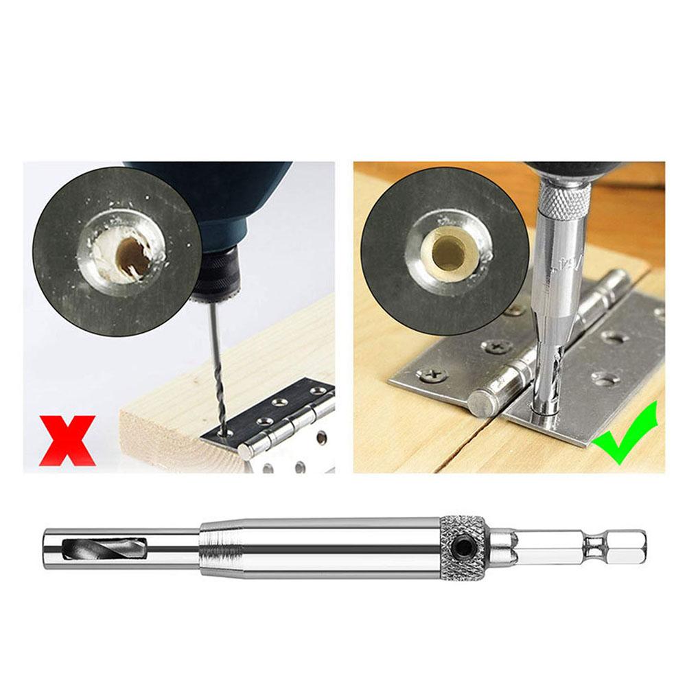 High Speed Steel Self Centering Hinge Drill Bits 4pcs for Accurate For Pilot Holes in Door and Cabinet Installation