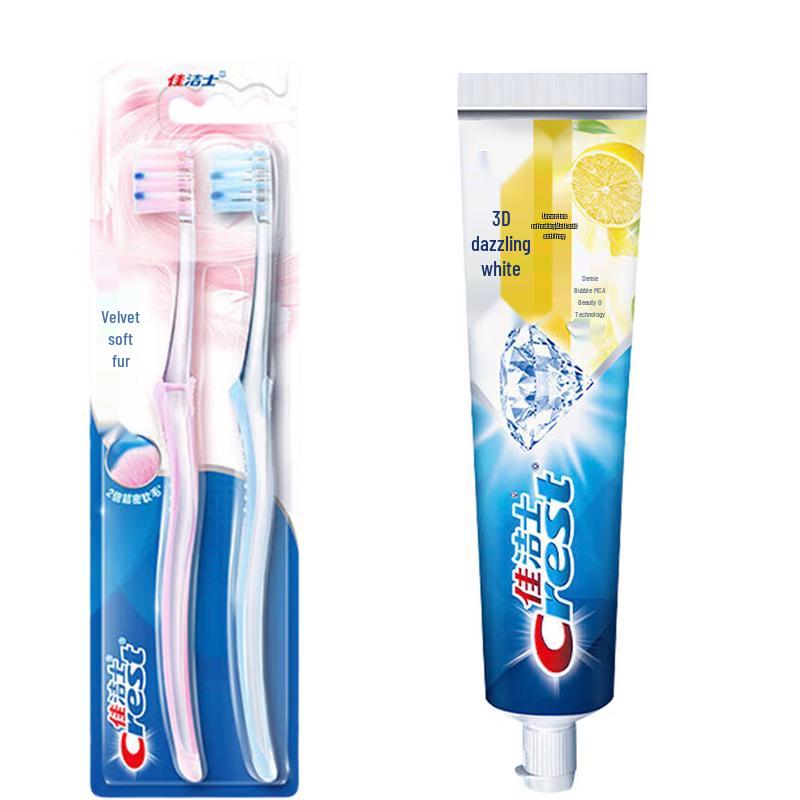 Crest Velvet Gum Care Toothbrush & Whitening Toothpaste Combo