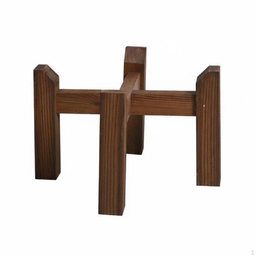 Intersecting Base Pot Stool FloorStanding Display Stand Traditional Design Plant Holder for Potted