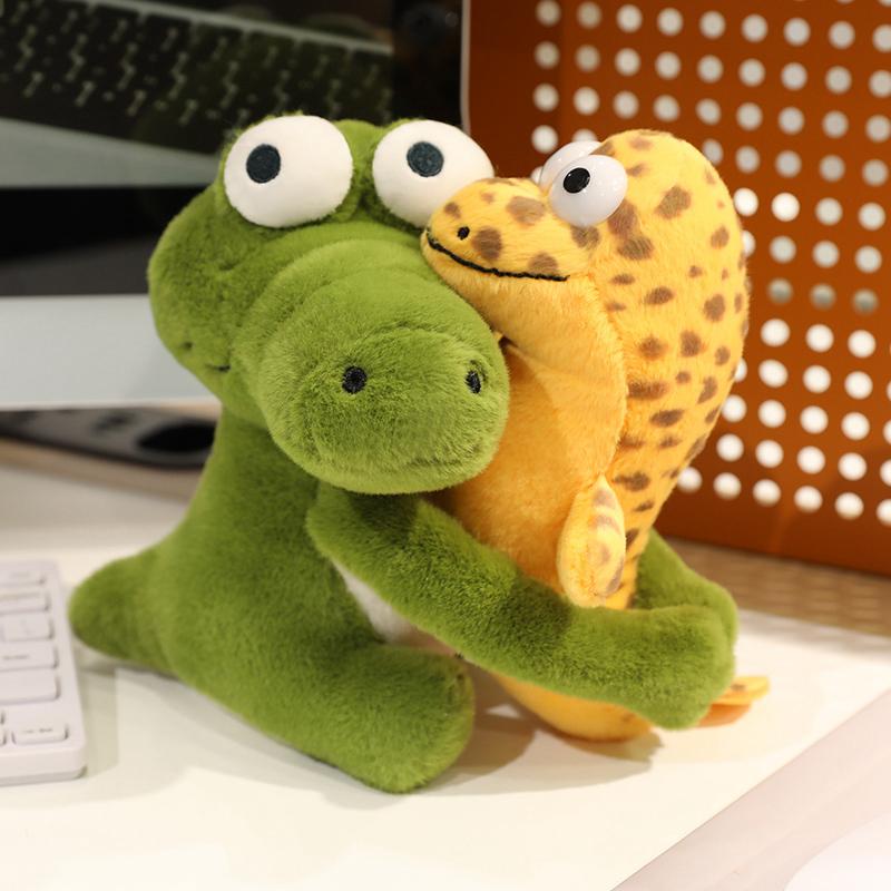 Adorable Snake Crocodile Plush Doll Home Bedroom Ornaments Cartoon Animal Series Alligator Kids Companion Toys Holiday Gifts