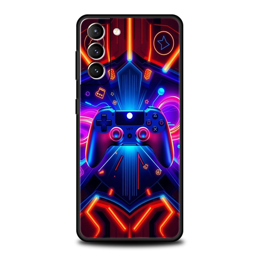 Game Controller Graphic Phone Case Cover for Samsung Galaxy S26 S25 S24 S23 S22 S20 S21 FE Ultra S25 Edge Plus 5G Soft TPU Shell