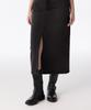Musinsa Standard Woman Women'S Front Slit Denim Long Skirt [Rusty Black]