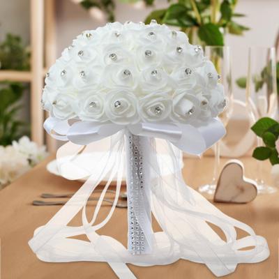 Wedding Bride Bouquets Throw Bouquet Accessories Artificial Bridal for Party
