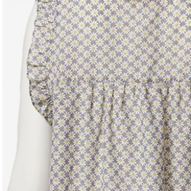 L Affair friLL fLower Dot Dress Gray Lwoec953 Gy