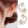 925 Silver Needle Green Flower Earrings For Women Korean Fashion Jewelry Trending Luxury Zircon Leaf Women's Stud Earrings