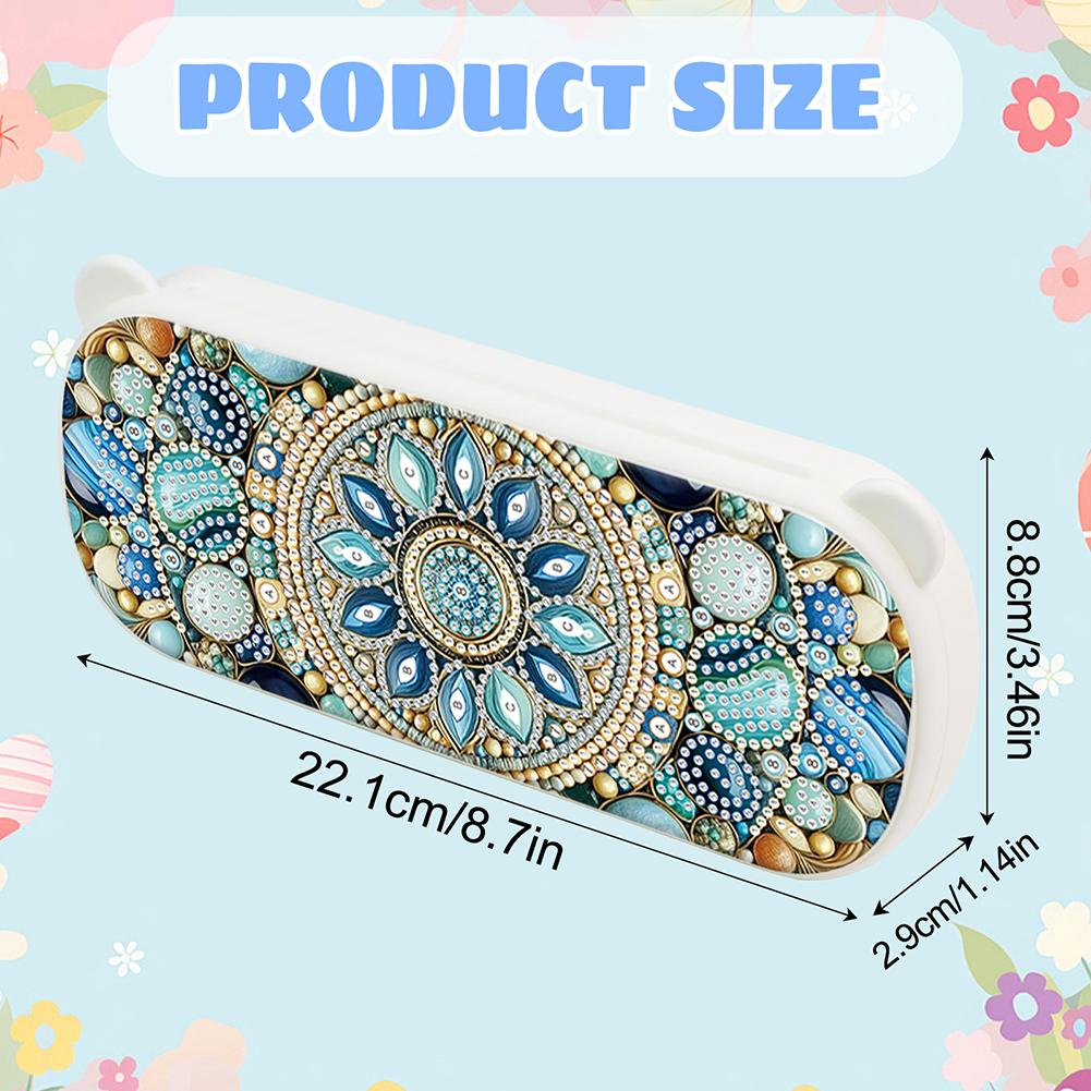 DIY Diamond Art Painting Pencil Box Kits Multifunctional Storage Box Diamond Art Pencil Box Perfect for Office School and Travel