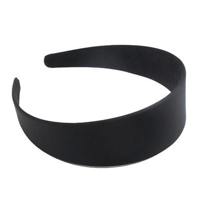 Black Simple Wide Headband Girl Women Diy Jewelry Material Cloth Headband Semi-finished Hair Accessories 1.5/2/2.5/3/4cm