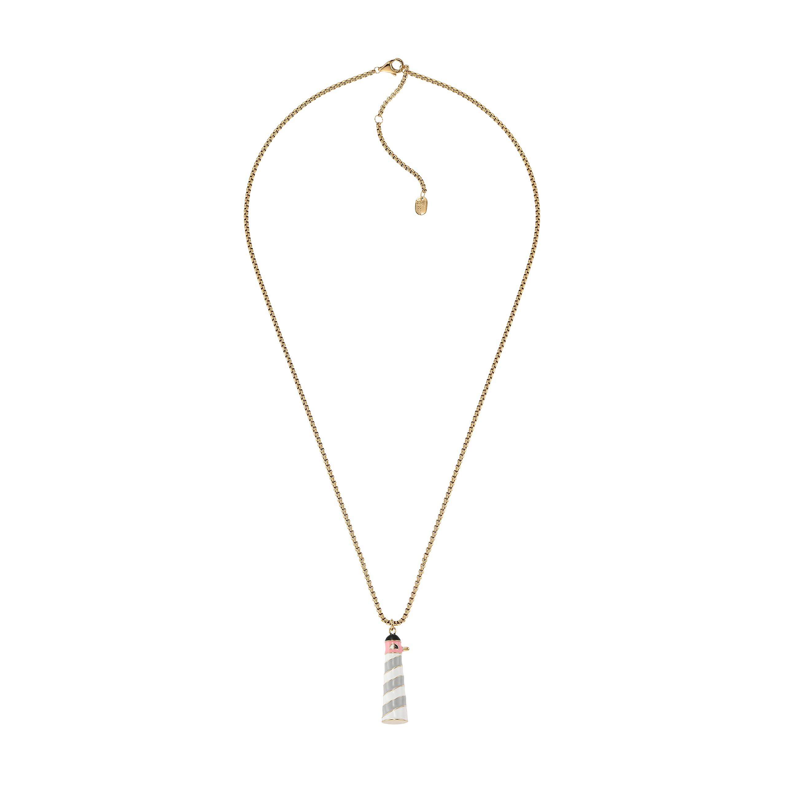 

x Jeremyville Gold Tone Stainless Steel Pendant Necklace [Skagen]