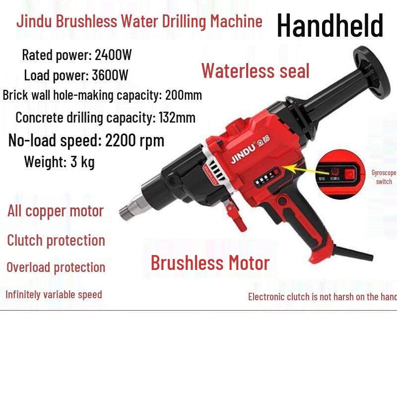 High-Power Handheld and Desktop Diamond Core Drill for Concrete Engineering