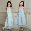 Robe d'été style princesse à fines bretelles 2026 pour filles - Nouvelle mode plage tendance