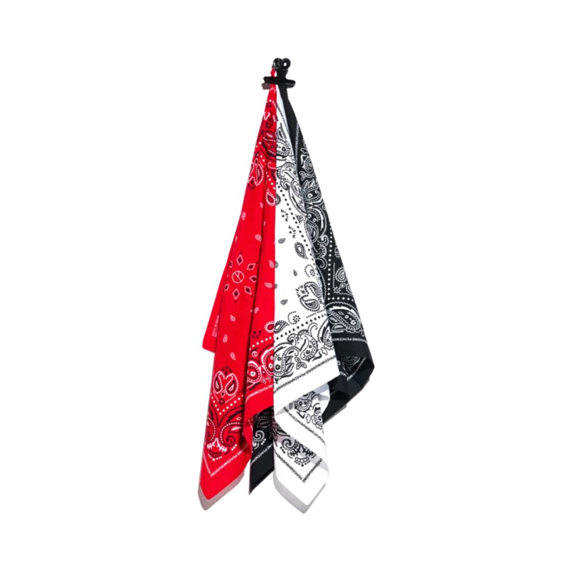 G-DRAGON Peaceminusone PMO Bandana Set #1 Red White Black ONE SIZE