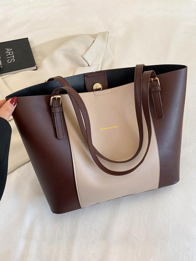 Retro simple and atmospheric commuting bag for women 2026 new stylish large capacity shoulder tote bag