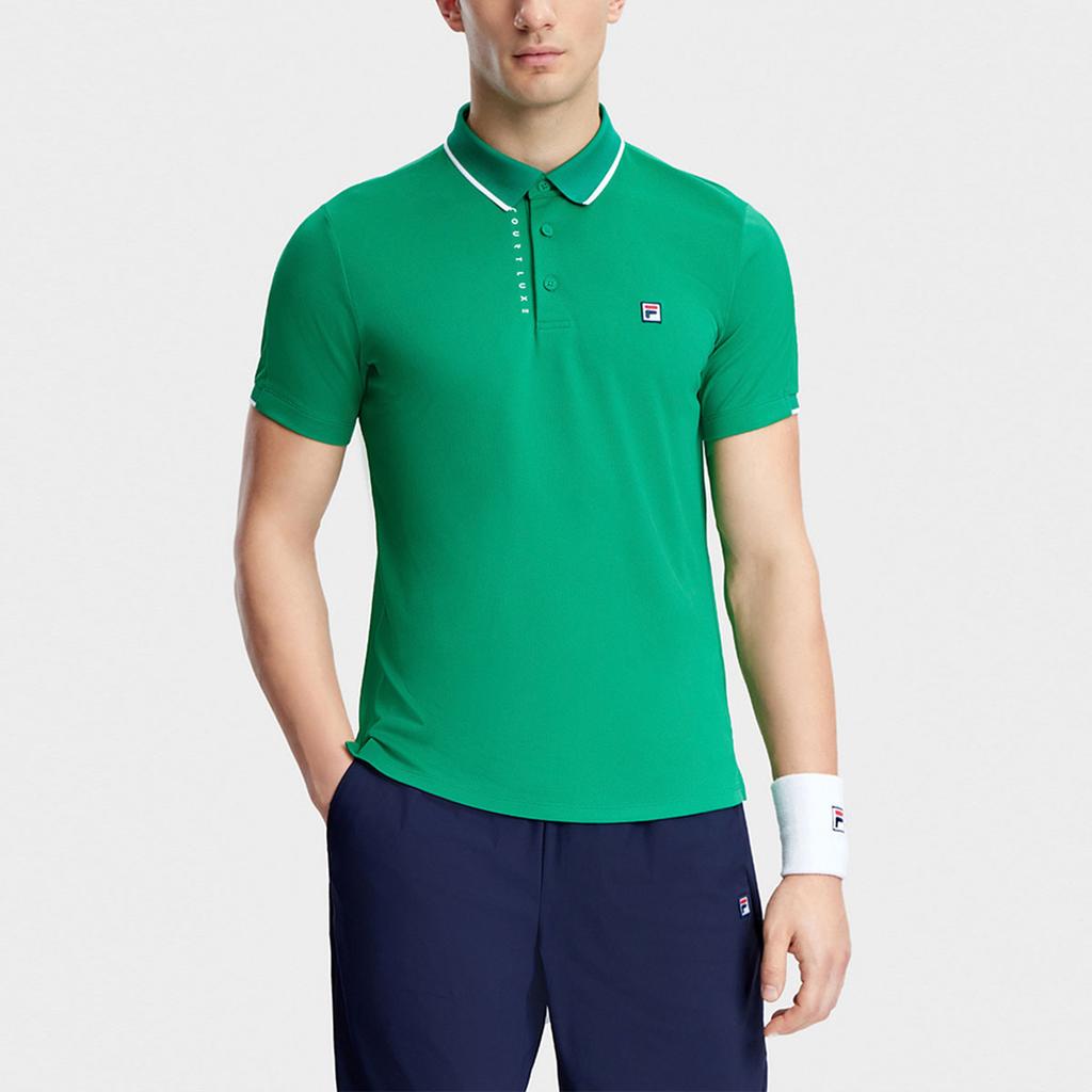 New FILA Polo Shirt Men's Ethereal Grass Green A11M333103F-GN