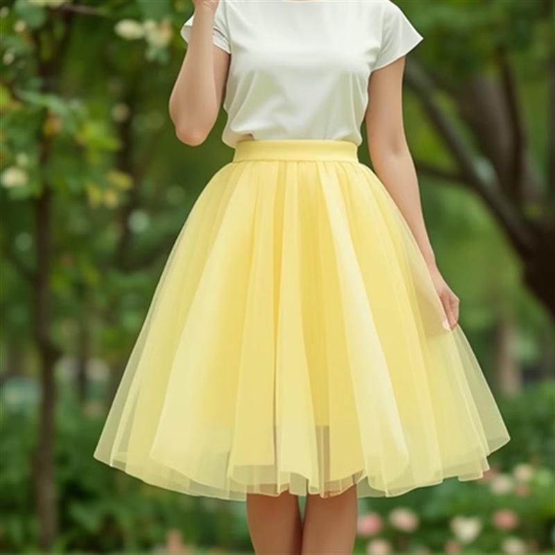

Women s Trendy Fairy Style Midi Skirt - Plus Size Available Large