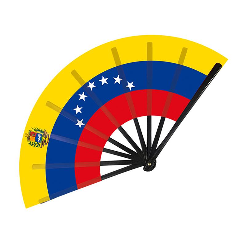 22Cm Folding Hand Fan South America 8 Country Flags Cheering Fan For Sports Events Parties And Festival Celebrations