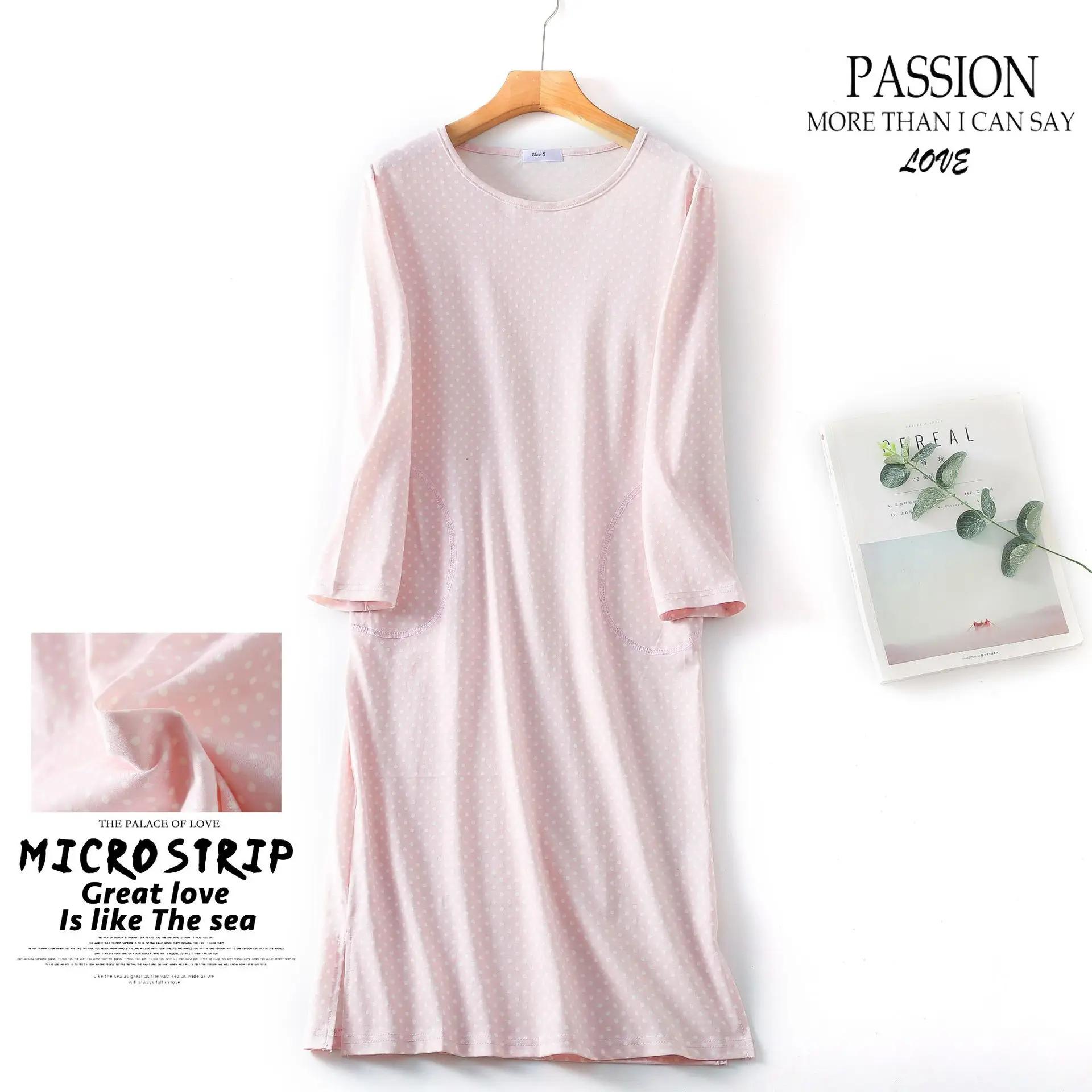 

Большие размеры, многоцветная женская ночная рубашка с принтом для весны и осени, с длинным рукавом, женская милая ночная рубашка, длинная ночная рубашка в стиле лоферов XL