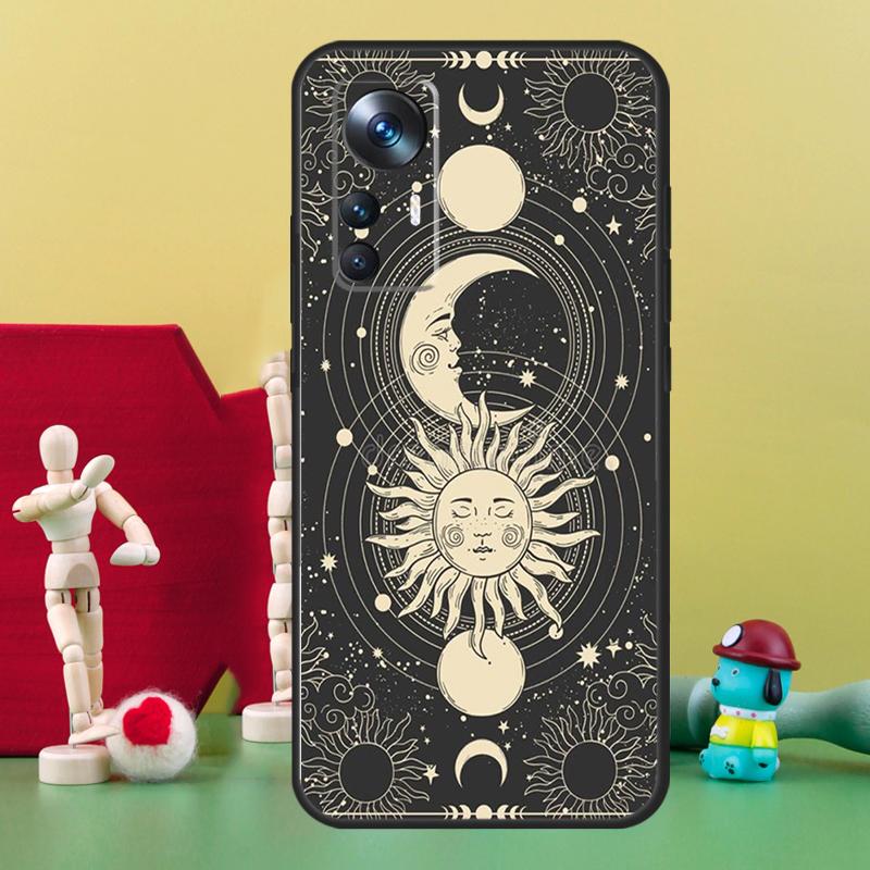 Sun Moon Face Case For POCO X5 X4 X3 F5 Pro M4 F4 GT C40 F3 Cover For Xiaomi 11T 12T Pro 13 11 12 Lite