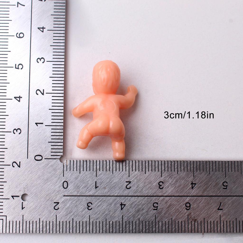 10pcs Tiny Baby Figurines for Baby Shower Plastic Miniature Figurines of Babies for Girl Boy or Twin Baby Shower
