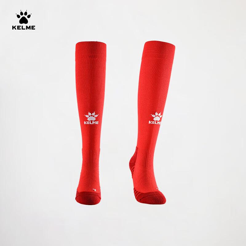 KELME Über-das-Knie Lange Fußballsocken Lycra Geruchshemmend Professionelles Spiel Elite Rutschfeste Frottee-Sohle Socken