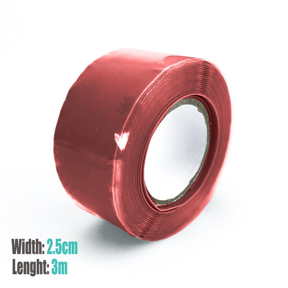 1.5/3m Water Pipe Silicone Belt Waterproof Pipe Stop Leaks Seal Repair Tape Self-adhesive Self Fusing Tape Insulation Tape