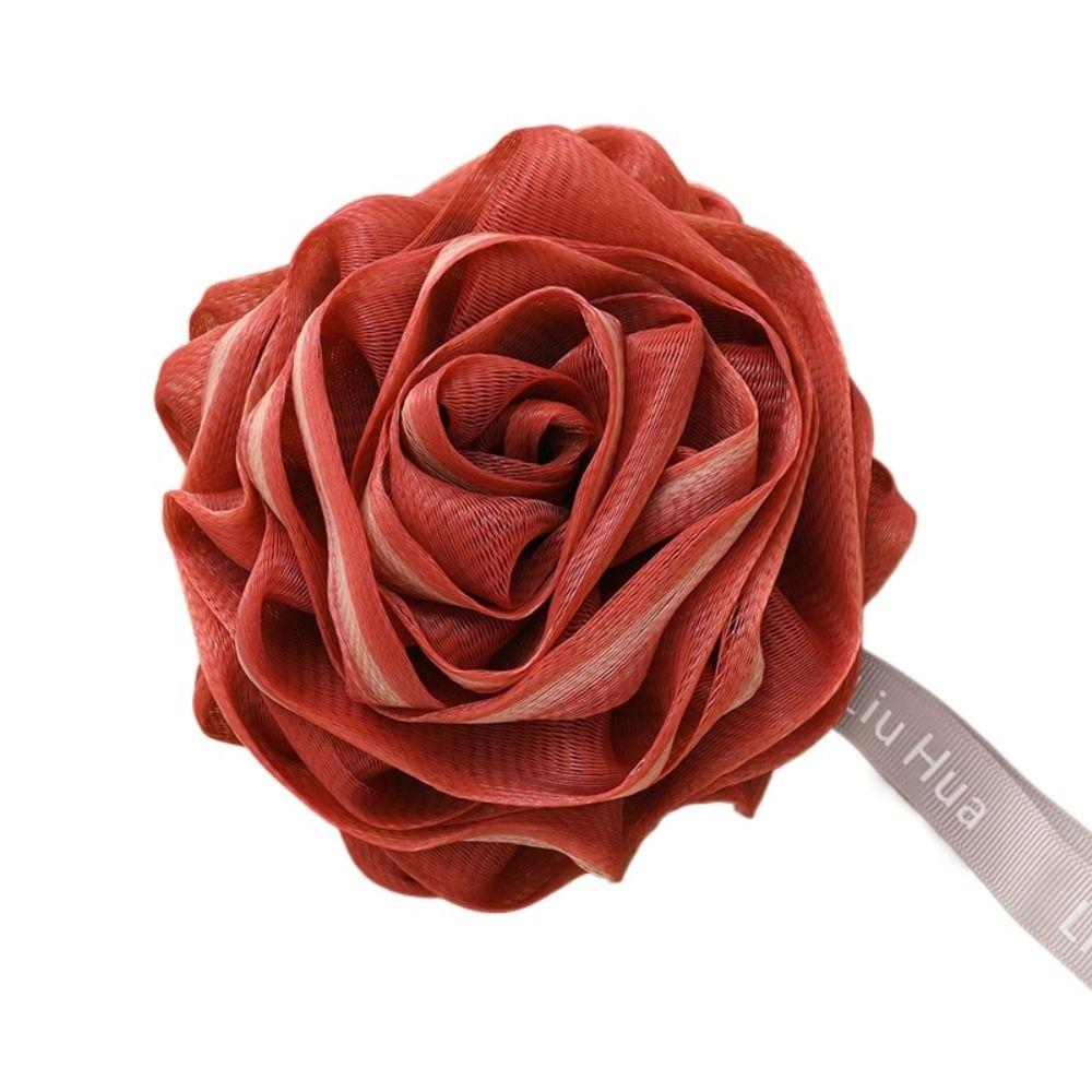 Mesh Rose Bath Ball Lightweight Shower Ball Hangable   Bathroom