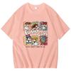 2025 Summer New Crayon Shin Chan Printed Short Sleeve T-shirt Women's Loose Fashion Street Loose Student Top Y2K Women's T-shirt