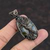 Tree Of Life Labradorite Pendant Copper Wire Wrapped Jewelry Handmade Gemstone Pendant Copper Pendant Antique Jewelry Gift Wire Wrap Pendant