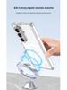 Samsung Z Fold7 Magnetic Anti-Fall Airbag Transparent Protective Case with Magsafe Wireless Charging Compatibility.