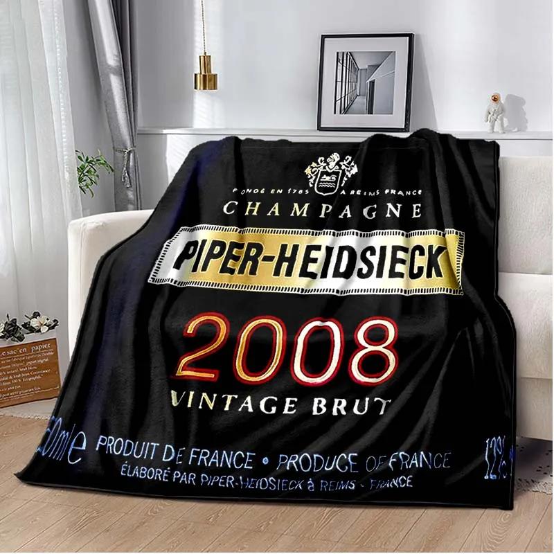 PIPER HEIDSIECK Coperta Champagne, Leggera Isolante Caldo per Divano Letto Ufficio Auto Ginocchia Coperte,Decke,couverture,stragulum