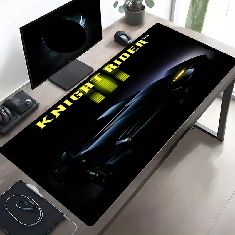 Knight Rider Print Mouse Pad, Anti‑Slip Desktop keyboard Mat, for PC Laptop Gaming Working Daily Use, Cool Festival Surprise Gift