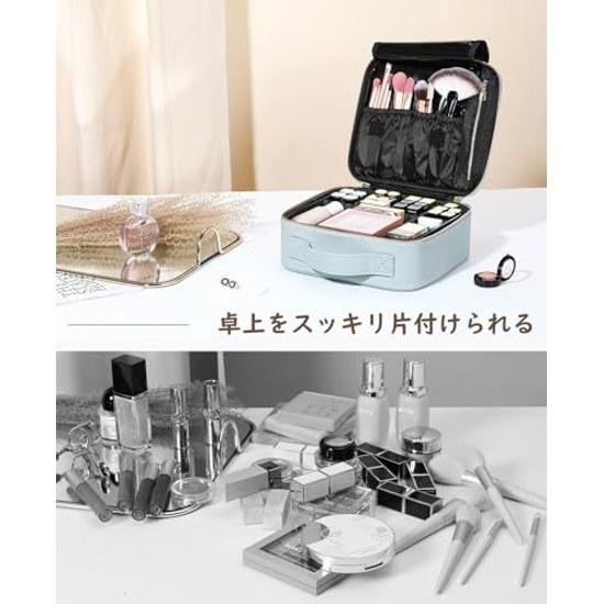 Luxspire Makeup Box Large Capacity 26249cm Dusty Blue
