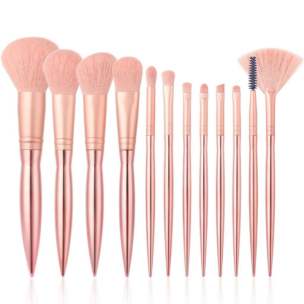 SHELWIN Makeup Brush Set of Popular Super Soft Cheek Cute Eyeshadow Easy To Carry with Storage Multifunctional Makeup Makeup Beginner Gift 12, Brush,