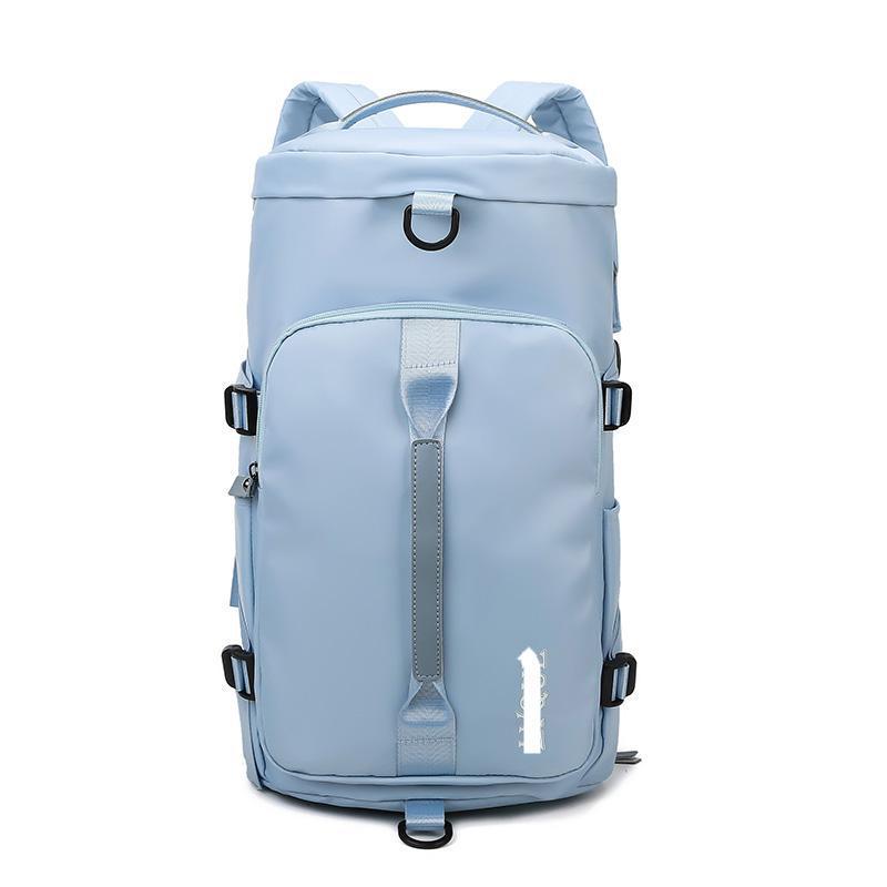 Large Capacity Travel Sports Backpack with Wet/Dry Separation and Shoe Compartment