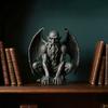 Indoor Table Ornaments Resin Gargoyle Statue, Medieval Gothic Sculpture, Artistic Horror Tabletop Figurines for Living Room Decorative Craft