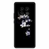 Phone Case For Honor Magic8 5G Soft TPU Black Silicone Cover For Honor Magic 8 2025 Case Coque Cartoon Flowers Protective Funda