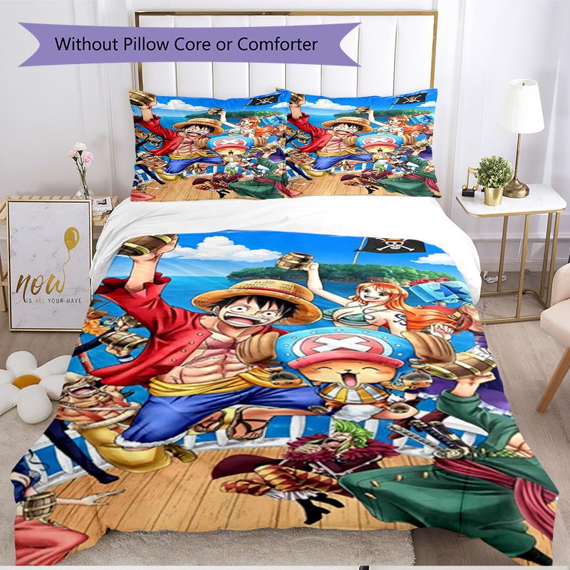 3pcs Duvet Cover Set (1*Duvet Cover + 2*Pillowcase, Without Core), One Piece Print Soft All‑Season Bedding Set, Home Bedroom Decor Gift