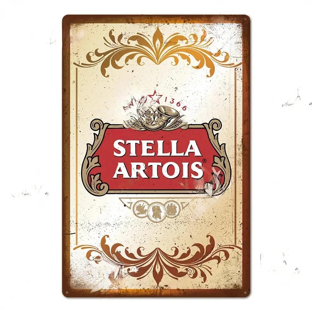 Retro Belgium Beer Brand Poster Vintage Sign Metal Sign Decorative Plaque for Room Bar Pub Man Cave Club Wall Decoration