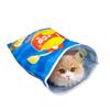 Cat Sleeping Bag: Self-Amusing Semi-Enclosed Tunnel Toy with Pendant for Kitten Boredom Relief