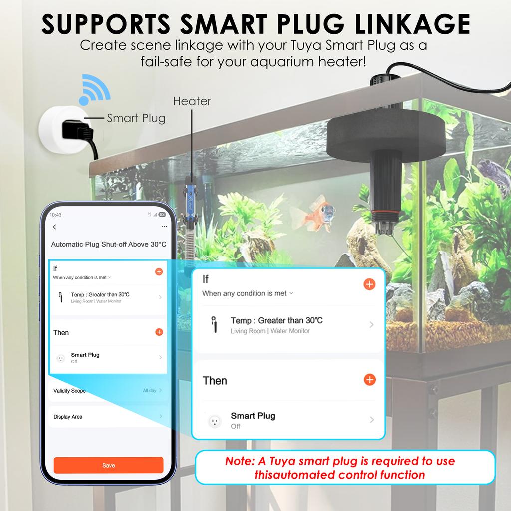Advanced 7-in-1 WiFi Water Quality Monitor Multi-parameter Smart Probe for Aquarium, Hydroponics & Aquaculture Fish Tank