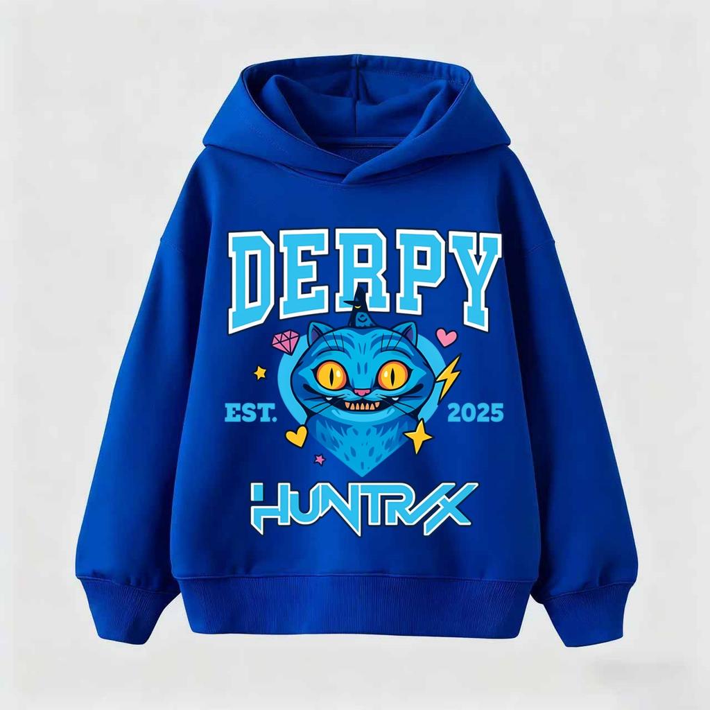 KPop Demon Hunter Saja Boys Cartoon Girls Boy Hooded Sweatshirt Warm Children's Korean Wave Fashion Casual Tops Casual Clothing