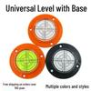 Round Bubble Level with Mounting Holes, Mini Universal Level Bubble 50x9mm