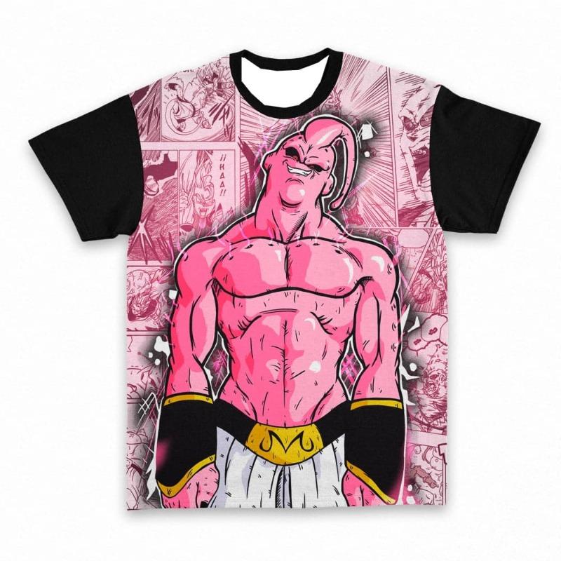 Dragon Ball Z Anime Print T-Shirt 3D Manga Collage Graphic Short SleeveChildren