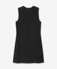 SAINT LAURENT Satin Crepe Shift Dress - Black / 815612Y4K651000