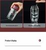 High-End Double-Walled Glass Bubble Cup: Large, Portable, Heat-Resistant Water Cup for Home and Car Use