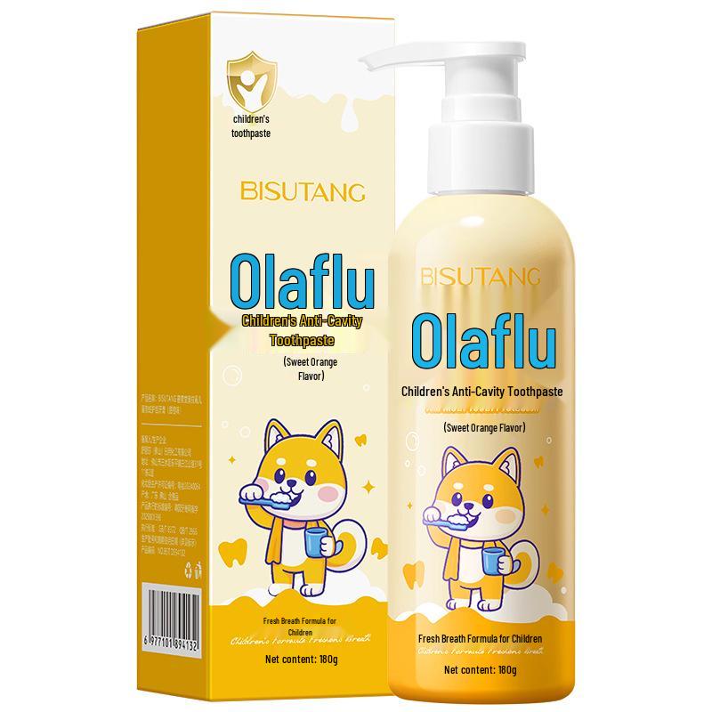 Children s Fluoride Toothpaste for Ages 3-12: Anti-Cavity Teething Care with Olaflur