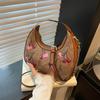 Shoulder Crossbody Fashion Bag With Cherry Print And Chain Design Daily For