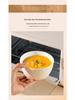 Set of 10 Ceramic Underglaze Rice Bowls - Cream Style, Ideal for Soup and Noodles (2025 New Design)